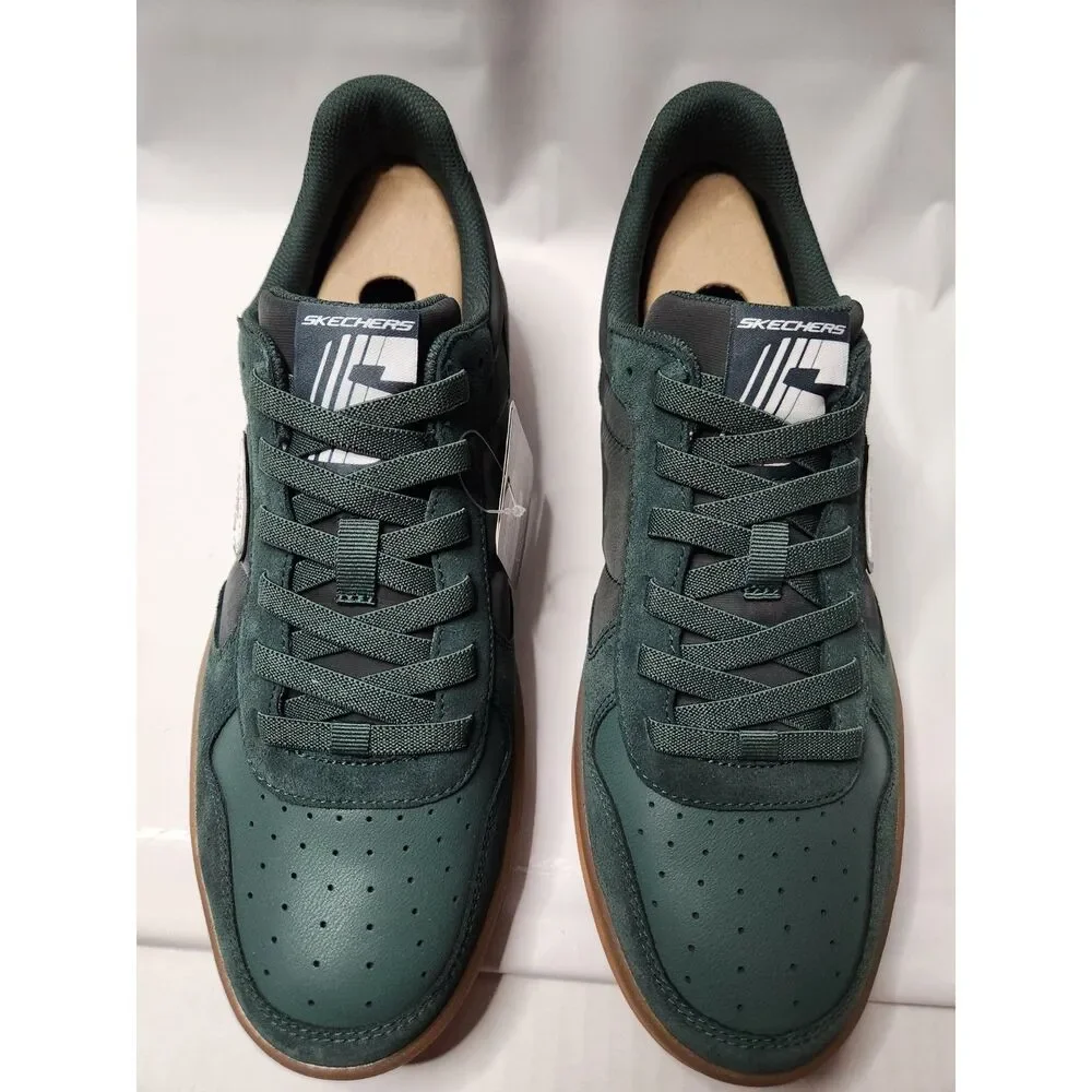 Skechers Streetwear New Wave Cup Calven Memory Foam Shoes Green 11
